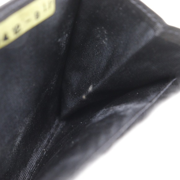 CHANEL Black Lambskin Leather Logo Wallet